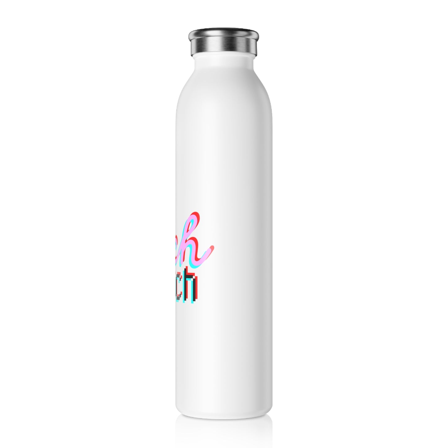 Tech Glitch Technichal Issue Slim Water Bottle Top 20 oz.