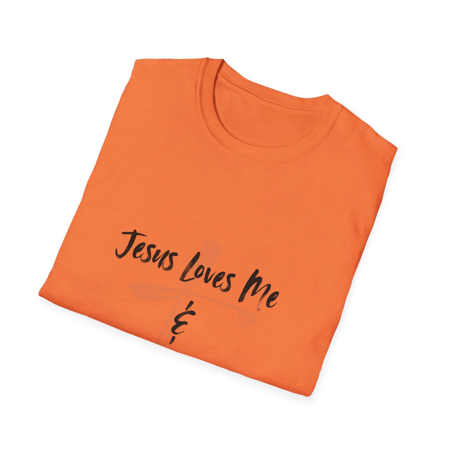 Jesus Loves Me and My Tattoos Tee Unisex Softstyle T-Shirt