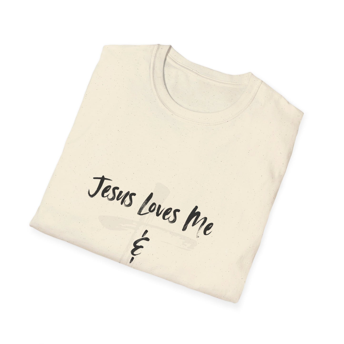 Jesus Loves Me and My Tattoos Tee Unisex Softstyle T-Shirt