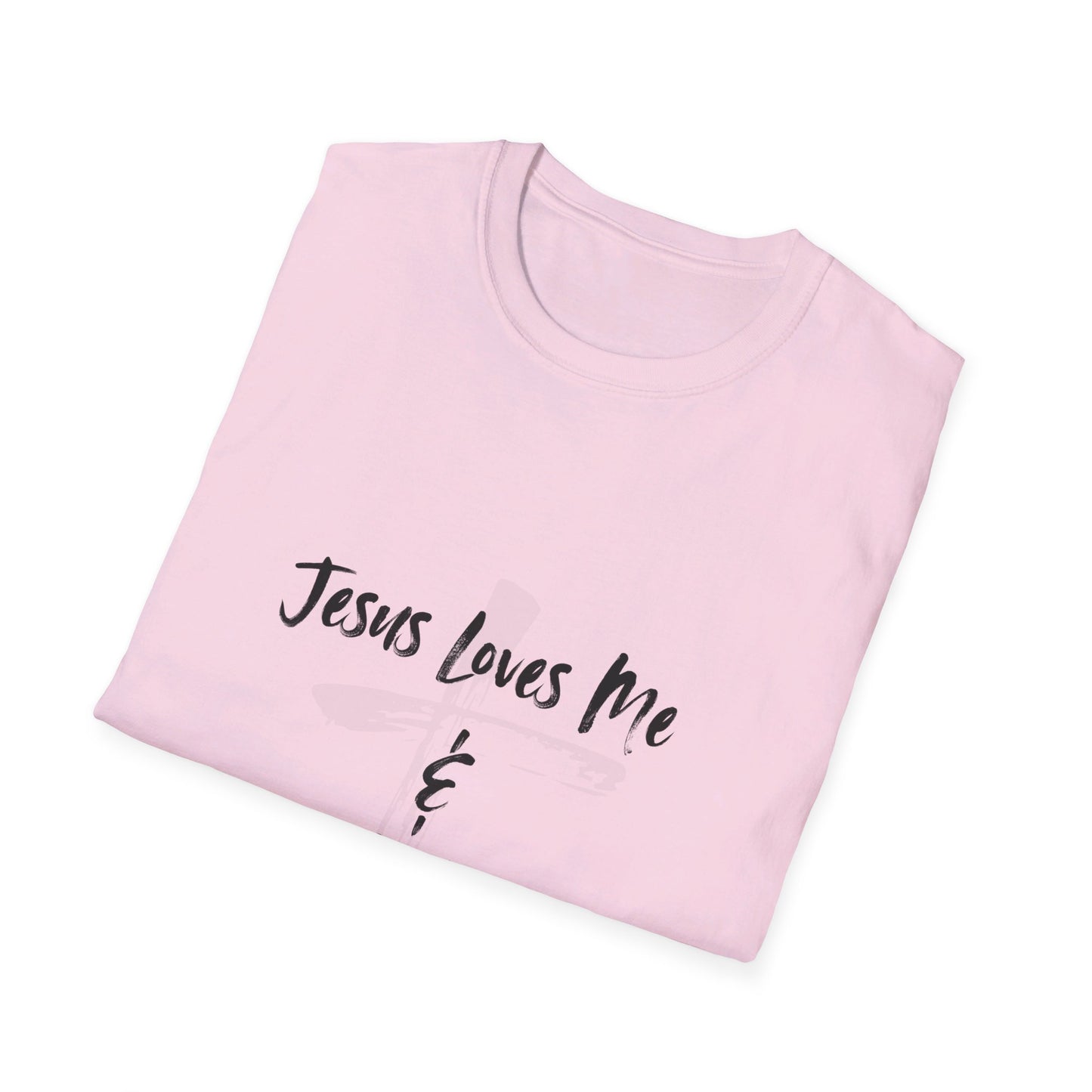 Jesus Loves Me and My Tattoos Tee Unisex Softstyle T-Shirt