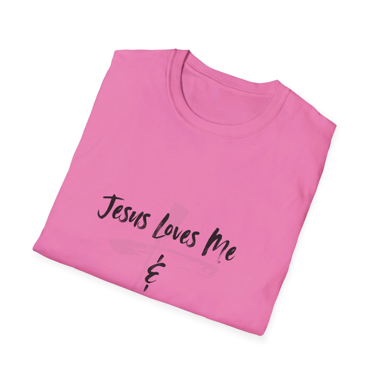 Jesus Loves Me and My Tattoos Tee Unisex Softstyle T-Shirt