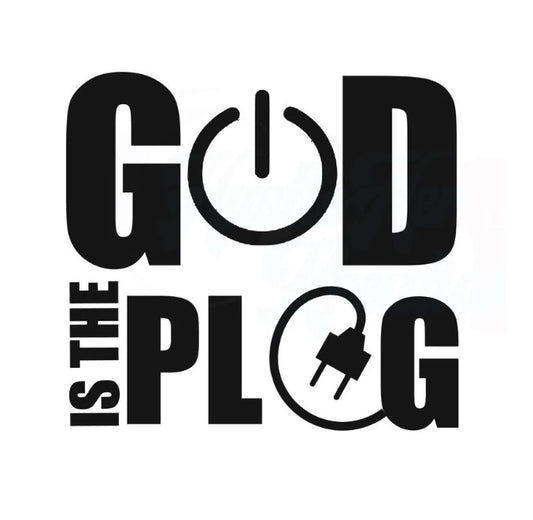 God is the Plug SVG